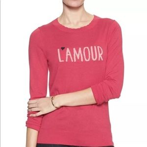 Banana Republic L'Amour Scalloped Neck Pullover